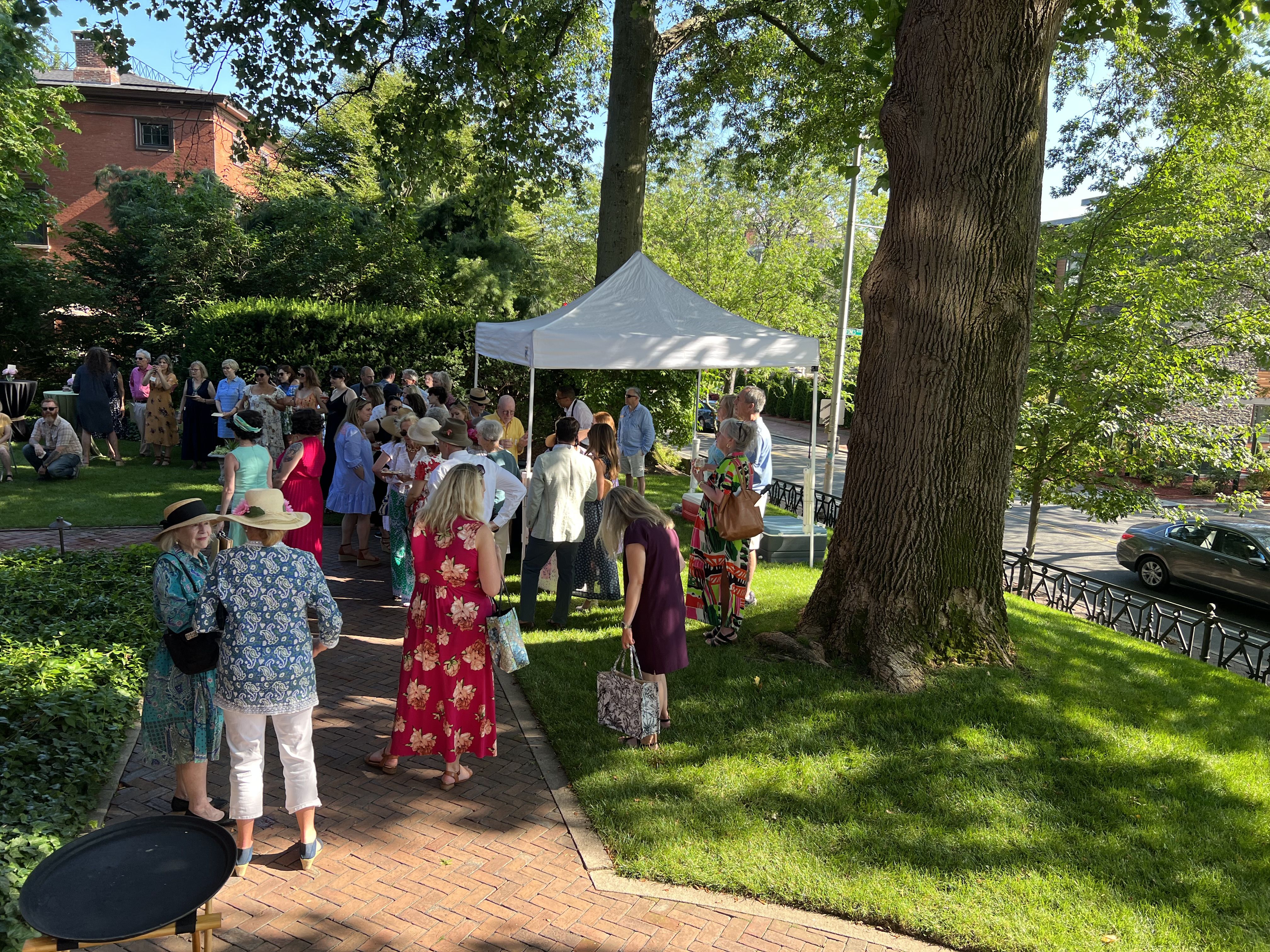 Some guests at the Lippit House Museum Garden Party